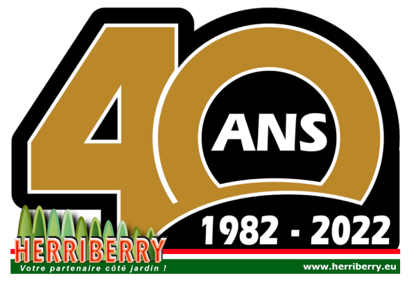 1982 - 2022 : 40 ANS - HERRIBERRY Motoculture<br />Votre partenaire côté jardin !<br />7 agences à votre service en Nouvelle Aquitaine